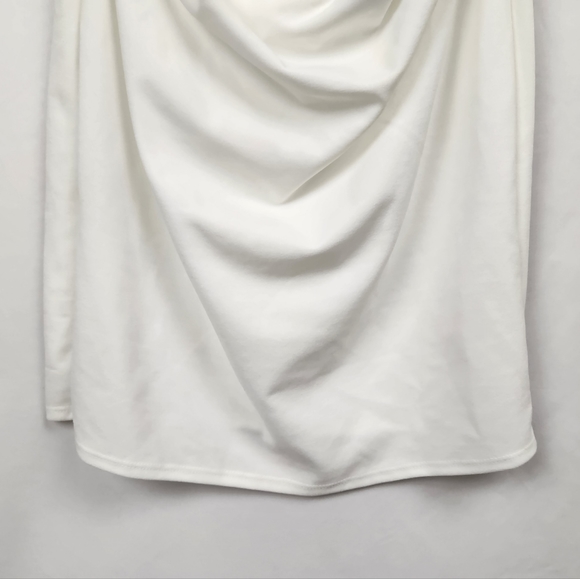 NWOT MYbump Double Layer Ruffle Maternity Dress White Size Large - Picture 9 of 10